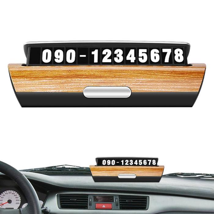 Temporary Parking Telephone Number Card Temporary Automobile Parking