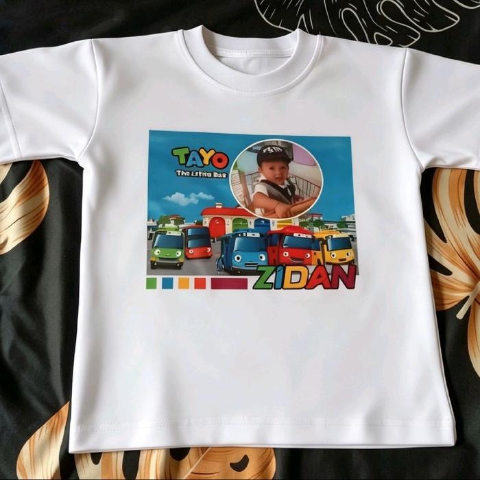 Kaos Anak Sablon Foto Custom Sablon DTF Printing