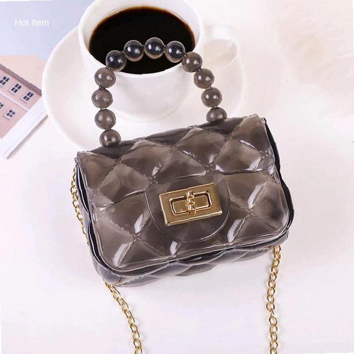 Tas selempang mini Jelly anak motif transparan lucu Tas wanita jelly bag Glossy | best seller