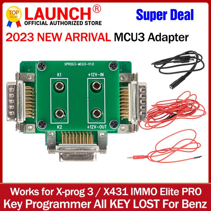 Terlaris, Launch X431 MCU3 Adaptor untuk X431 IMMO Elite Pro X-PROG3