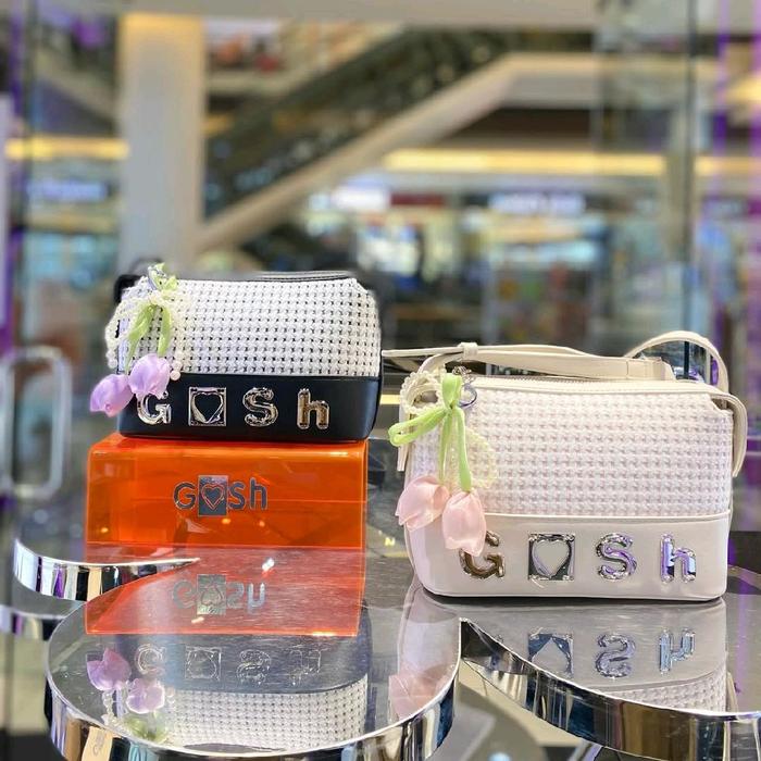 [Bisa COD] Tas Gosh Original New art 596 Black Off White