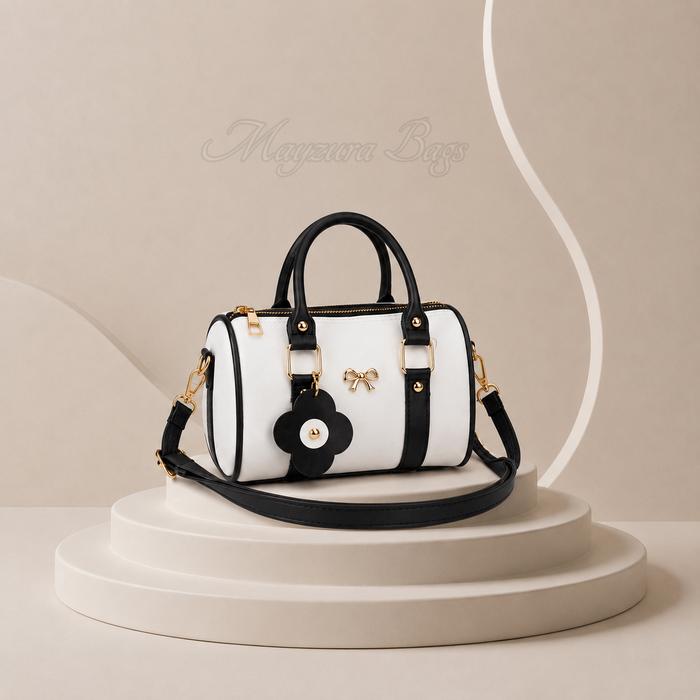 MAYZURA Bags Tas Jinjing Wanita Korea Tas Selempang Trendy Tas Boston Premium Import Boston Bags Ele