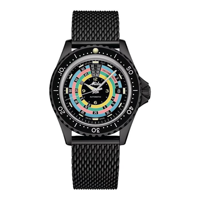 Jam Tangan Pria MIDO Ocean Star M026.807.33.051.00 Decompression Timer 1961 Mesh Strap Limited Editi