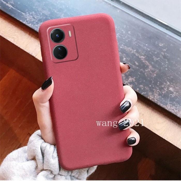 Soft Case Silikon V25 5G V25e V25 Slim Matte Sandstone - V25 Pro, Hitam
