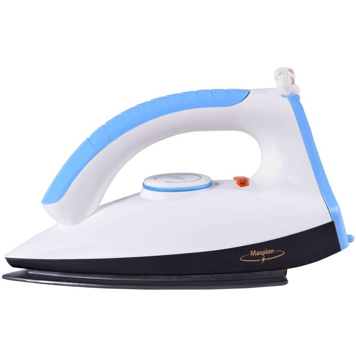 Maspion Setrika Biru Putih HA340 Iron Non Stick