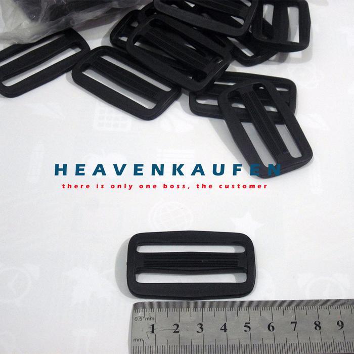 OBRAL Ring Gesper Jalan Tas 5 cm Hitam Plastik Harga Per 4 Pcs