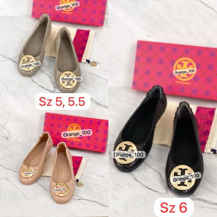 SEPATU WANITA TB MINNIE TRAVEL BALLET QUILTED ORIGINAL FLAT SHOES