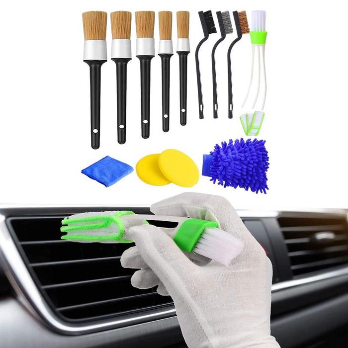 Car Detailing Brushes Car Detailing Brush Kit Air Conditioner Brush