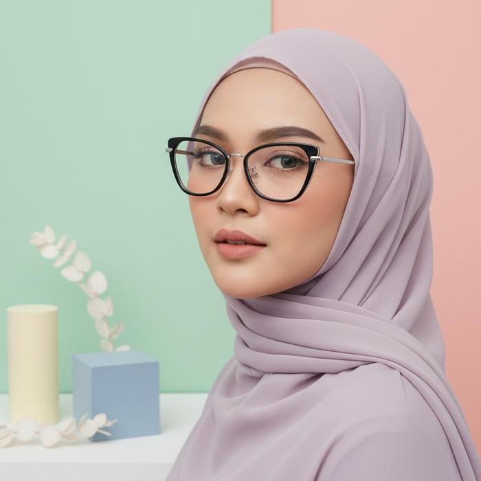 FRAME KACAMATA MODEL CAT EYE F3030 LEBAR 140 SIZE 53
