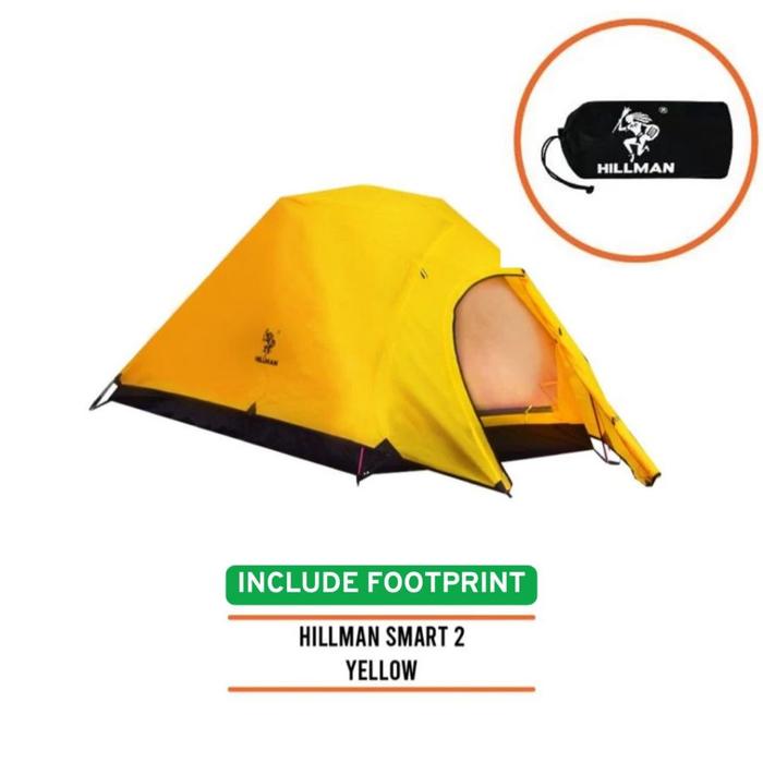 TENDA CAMPING HILLMAN TENT 2P CLOUD UP SMART INCLUDE FOOTPRINT FRAME ALLOY ORIGINAL