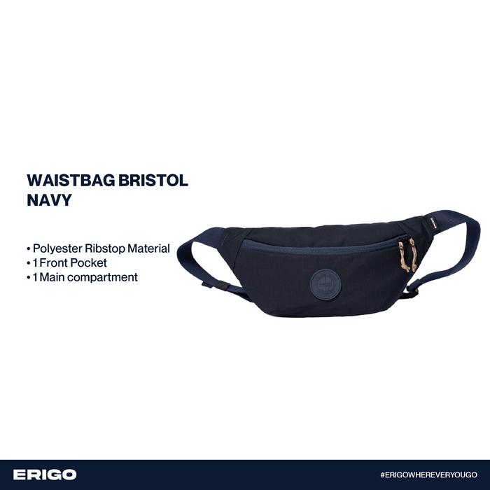 Erigo Waist Bag Bristol Navy - Tas Pinggang Selempang Unisex