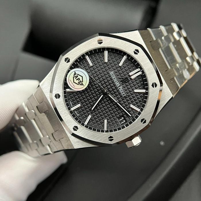 AP SWISS Audemars Oak 15500ST Watch Black Dial APS Factory 41mm