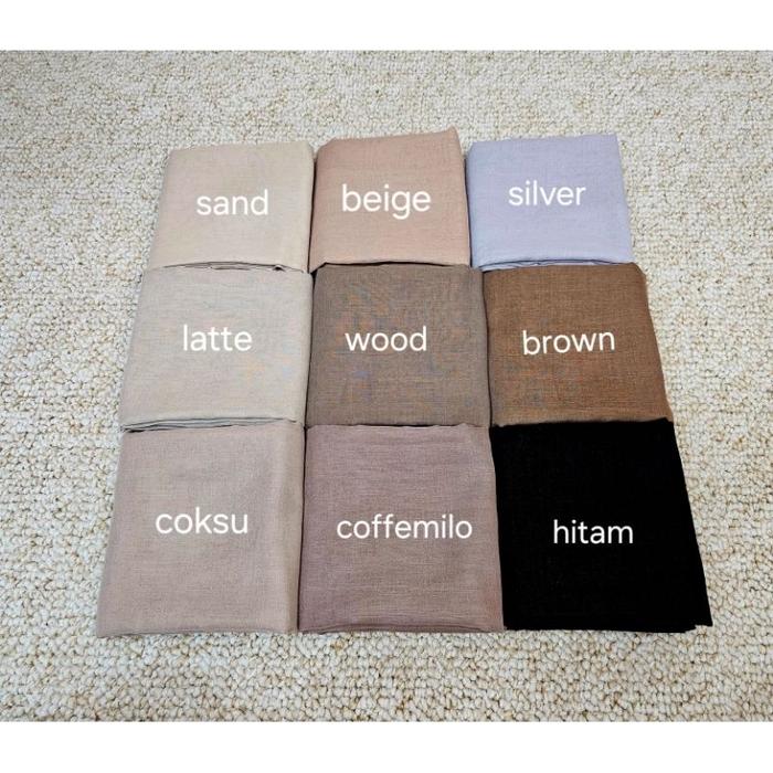 Hijab Segiempat Voal Polos Lasercut/Jilbab Voal Premium/ Voal Polos Lasercut/Hijab Voal Polos/Paris 