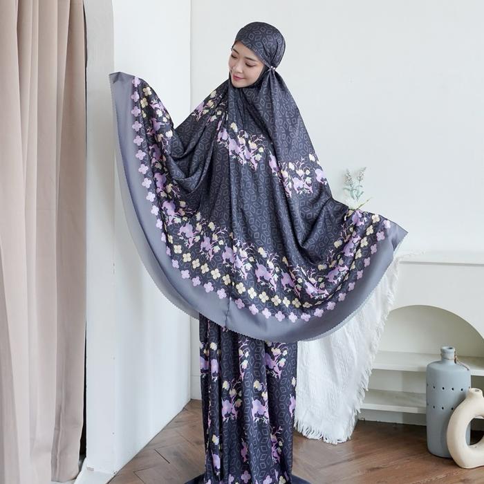 Lagosi Prayer Set Black / Mukena Lagosi Dewasa