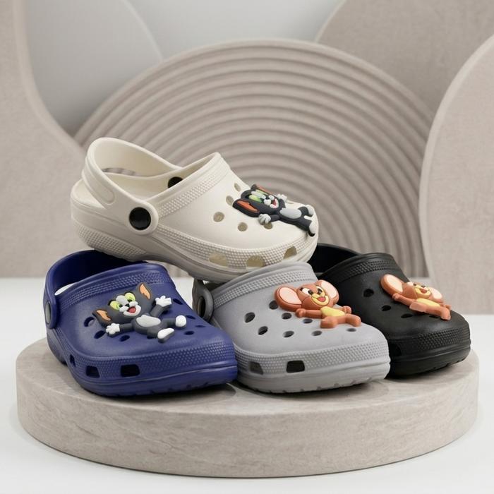 S251TJ Sandal Anak Tom Jerry Kodok Karakter Lucu EVA Anti Licin Empuk Ringan