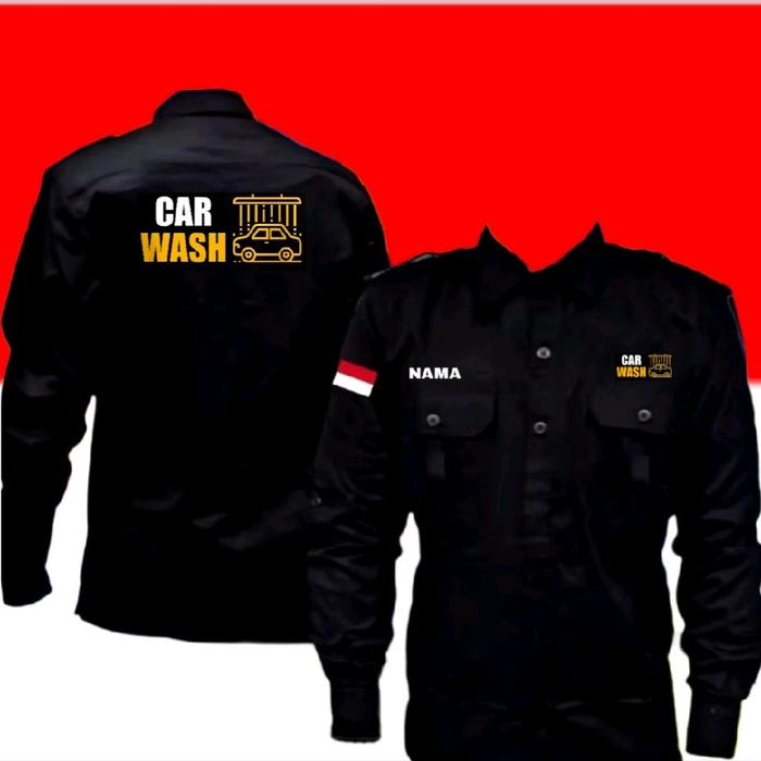 full bordir kemeja car wash baju car wash seragam car wash Pdh car wash Pdl car wash baju seragam ca