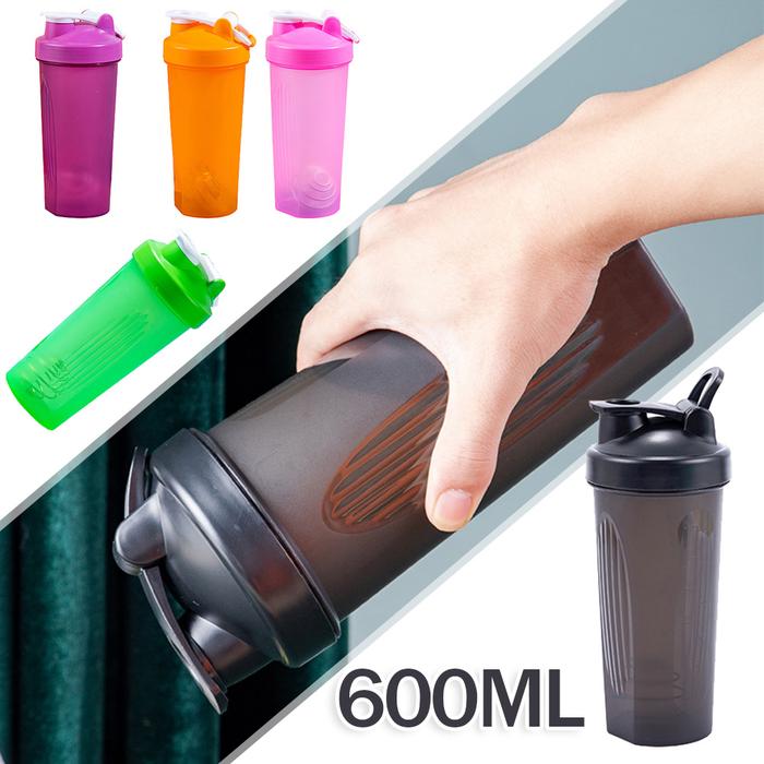 600ml Protein Powder Shaker Bottle Portable Shake Cup for Gym
