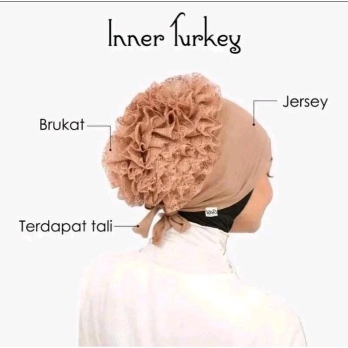 Ciput inner Turkey Cepol Hijab Bisa COD Peng. Medan