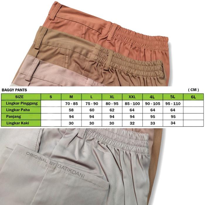 Baggy Pants Premium American Drill Grade A Celana Panjang Wanita Celana Kantor Kerja Pasti Ori