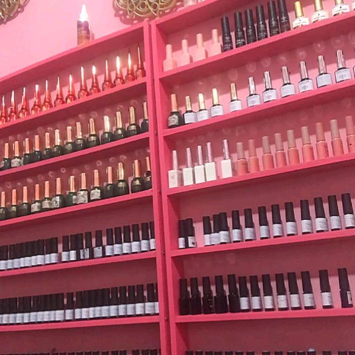 Rak Susun Dinding Nail Art Tegak Rak Kutek Kosmetik Rak Nail Polish Rak Diecast Rak Tempat Mainan An