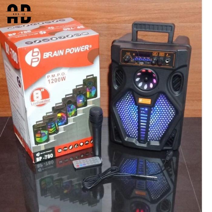 ABS - SPEAKER MIC KARAOKE SPEAKER BLUETOOTH WIRELESS Qs-7807Led EXTRA BASS BISA COD MURAH