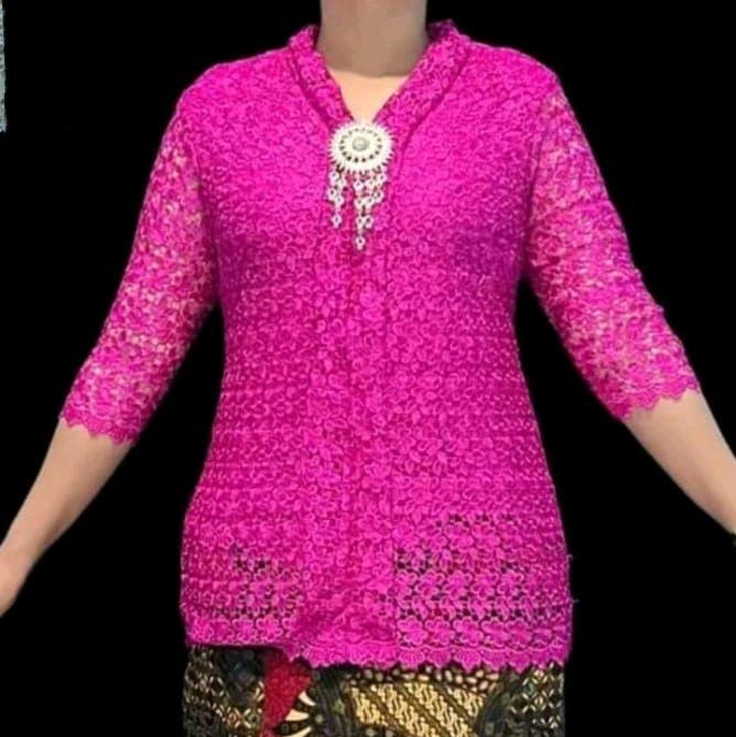 Blus Brokat Hoki Premium Atasan Kebaya Kartini