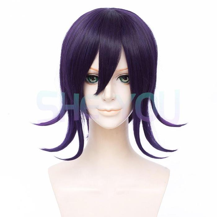 Ouma Kokichi Wig Danganronpa V3 Cosplay Wig Purple Synthetic Hair