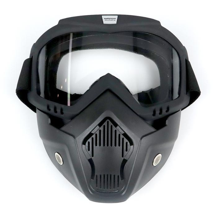 Kacamata Gogle Mask Motor Retro Cafe Racer Jap Style Trail Choper Helm Motorcycle Pasti Ori