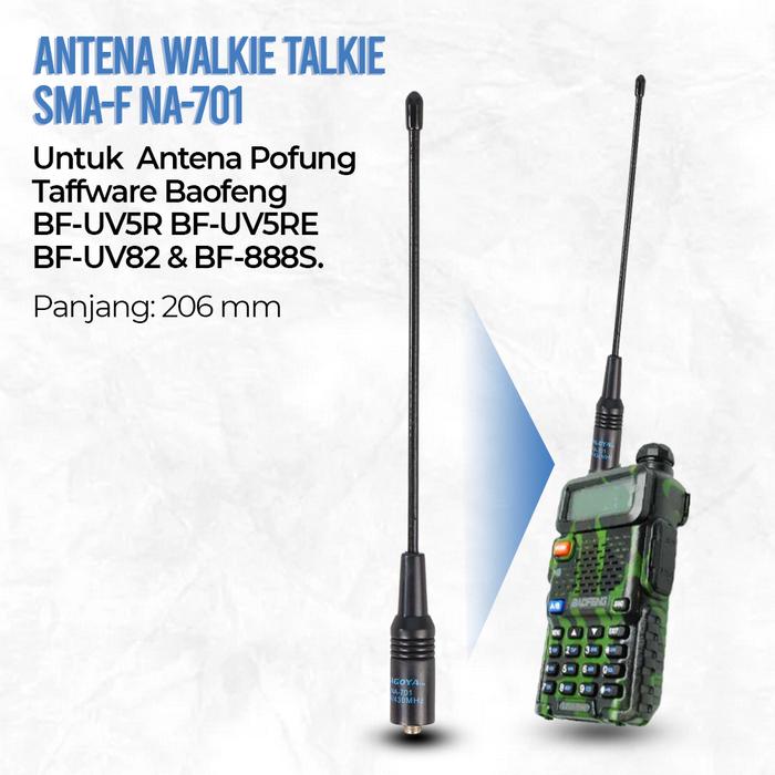 Cahaya Bundaran | Walkie Talkie Antena SMA-F | Walkie Antena SMA-F Taffware | Walkie Talkie Antena