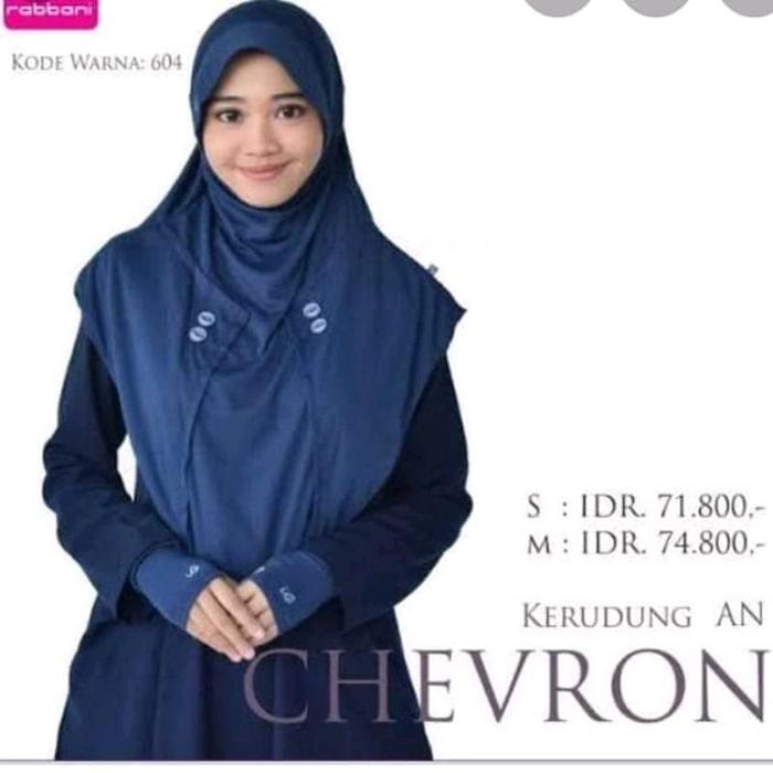 Kerudung Instan Aj Chevron Rabbani Navy M
