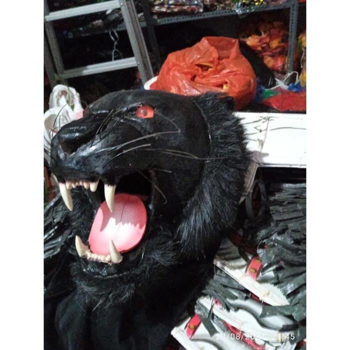 Tergacor MAINAN TRADISIONAL Can MACANAN KEPALA MACAN HITAM KOSTUM MACAN BAJU MACAN Terbaik