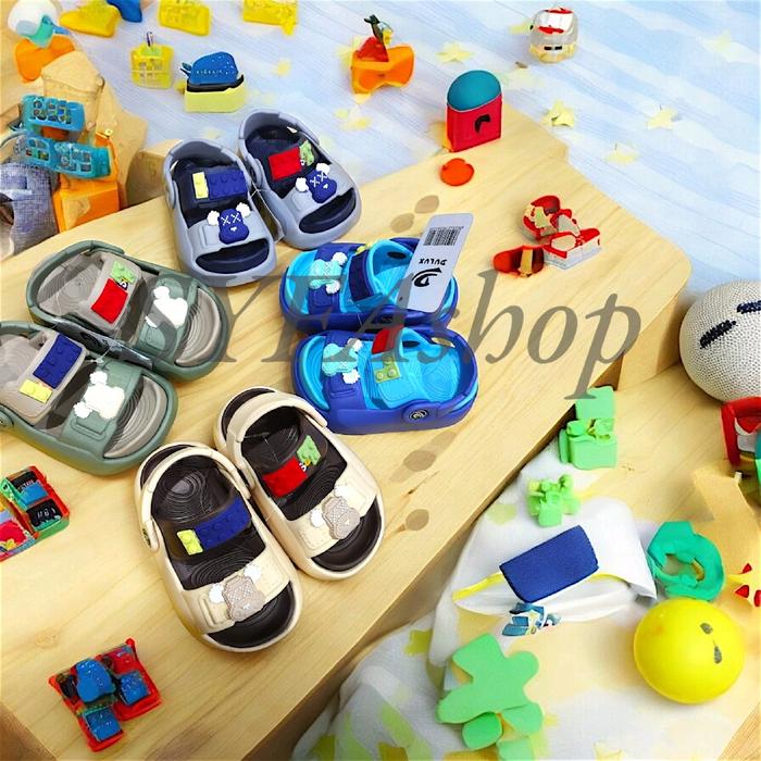 Sandal Galang Anak Laki- laki Terbaru Fashion - Motif Lego Kids Sandal Lego – Sandal Anak Laki-Laki