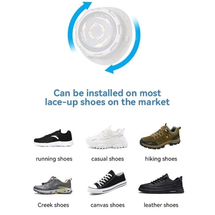 Tali Sepatu Unik Putar Otomatis Universal - Ubah Sepatu Jadul Jadi Keren & Hemat Waktu Saat Memakain