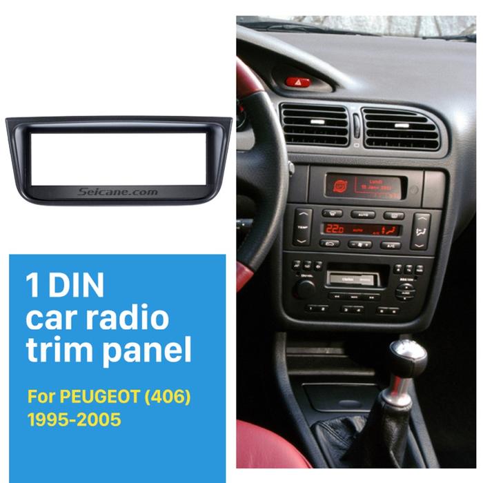 Seicane Popular OEM 1 Din Car Radio Fascia for 1995-2005 PEUGEOT 406
