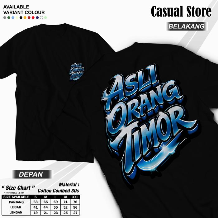 KAOS TSHIRT TIMUR ASLI ORANG TIMOR