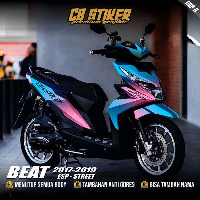 NEW!! READY!! Decal Sticker Variasi Beat ESP STREET 2016-2019 Full body (ESP3) BEST SELLER!!