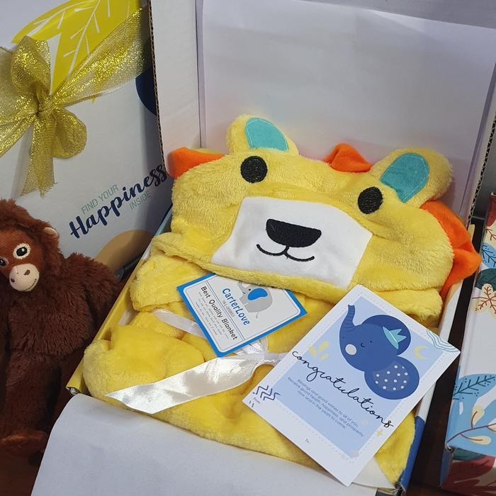 Hampers Bayi Newborn/Kado Bayi/Kado Lahiran/Selimut Bayi/Selimut Topi #Gratisongkir