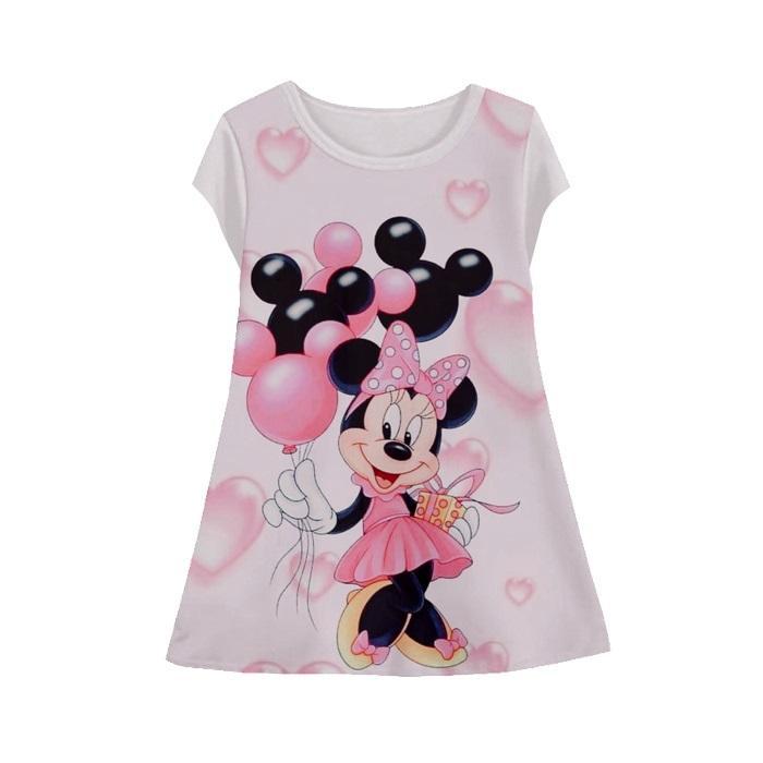 Baju Dress Tunik Anak Minnie Mouse - KRG Minnie Mouse-6