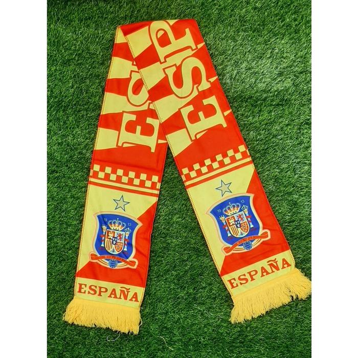 Syal Piala Dunia 2022 - Syal Sng Espana 2022 - Aksesoris Nobar Piala Dunia 2022