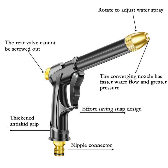 Plastic Water Gun Metal Water Gun Jet Cleaning Watering