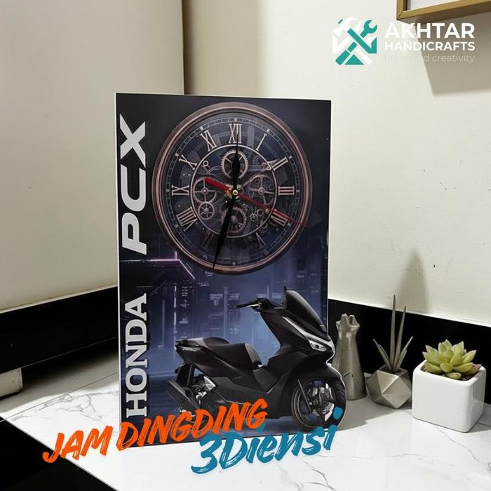 jam dinding 3 dimensi aestetic hiasan rumah dekorasi