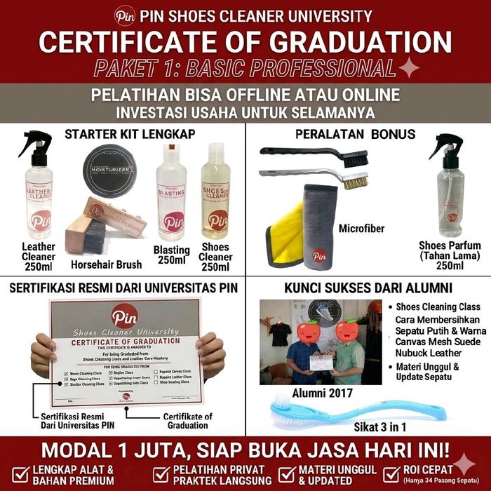 PAKET USAHA LAUNDRY SEPATU & BAG SPA Siap Buka Jasa Alat & Pelatihan Privat Lengkap Sejak 2016 Onlin