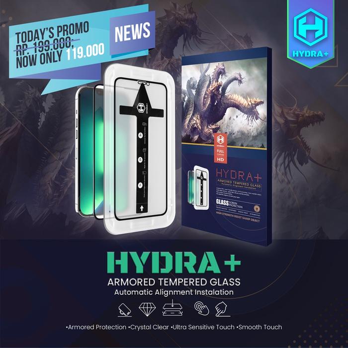 SAMSUNG S22+ Plus HYDRA+ Tempered Glass Anti Spy Auto - Anti Gores