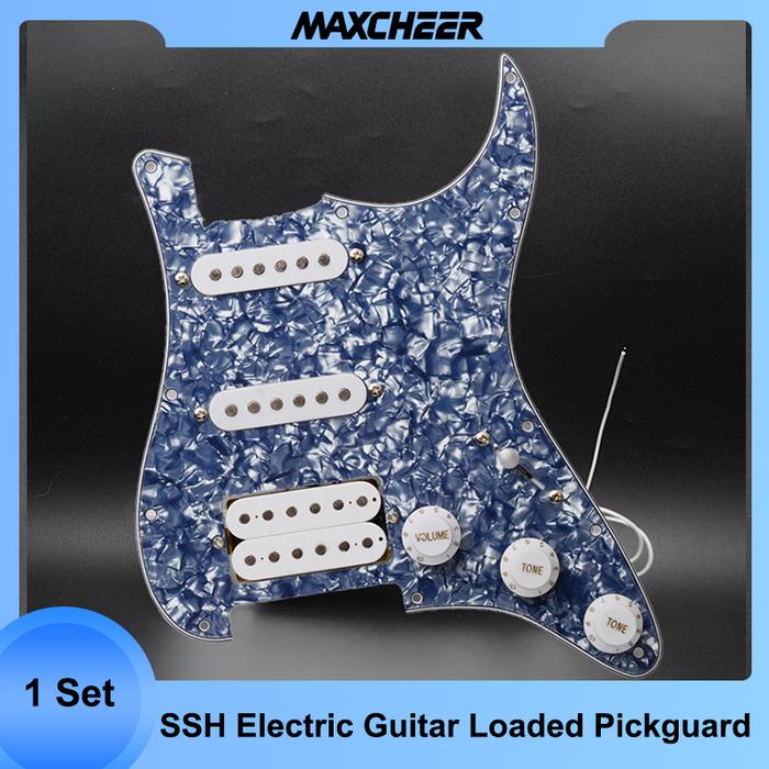 Multi Colour Pickguard Electric Guitar Pickguard and White Humbucker