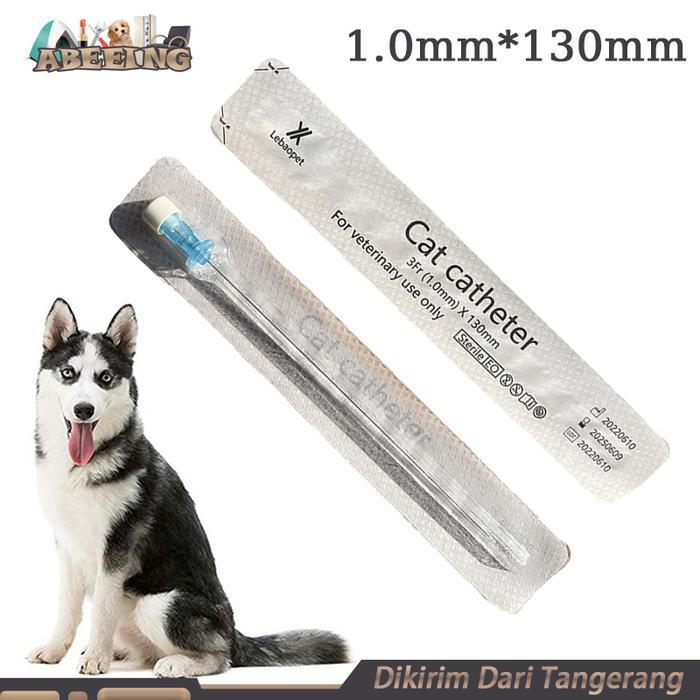 Cat Urinary Catheters Sterile 1.0mm Kateter Kucing Dengan Stylet