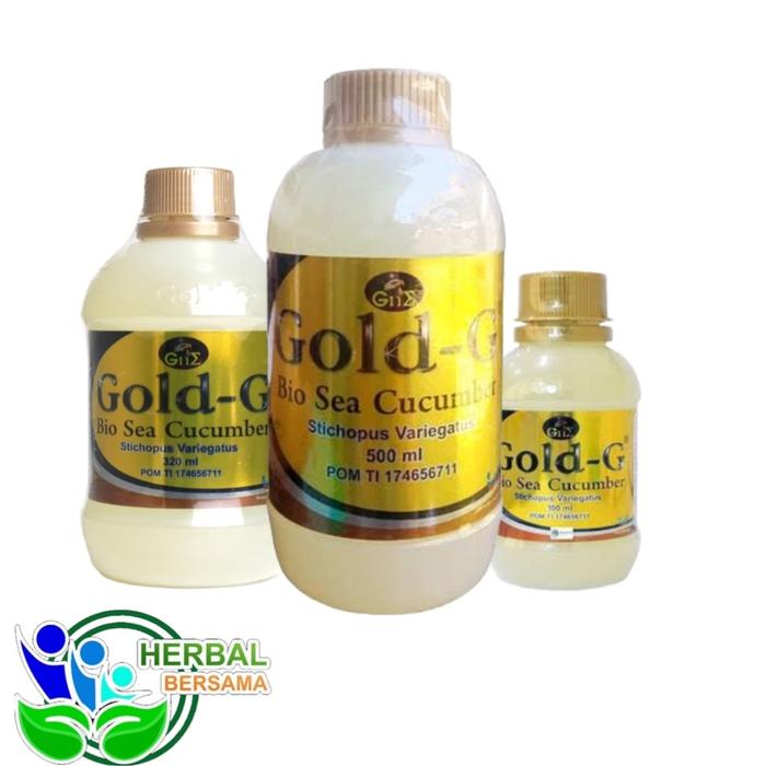 GOLD G BIO SEA CUCUMBER | SUPLEMEN HERBAL GAMAT EKSTRAK TERIPANG | GAMAT EMAS GOLD-G