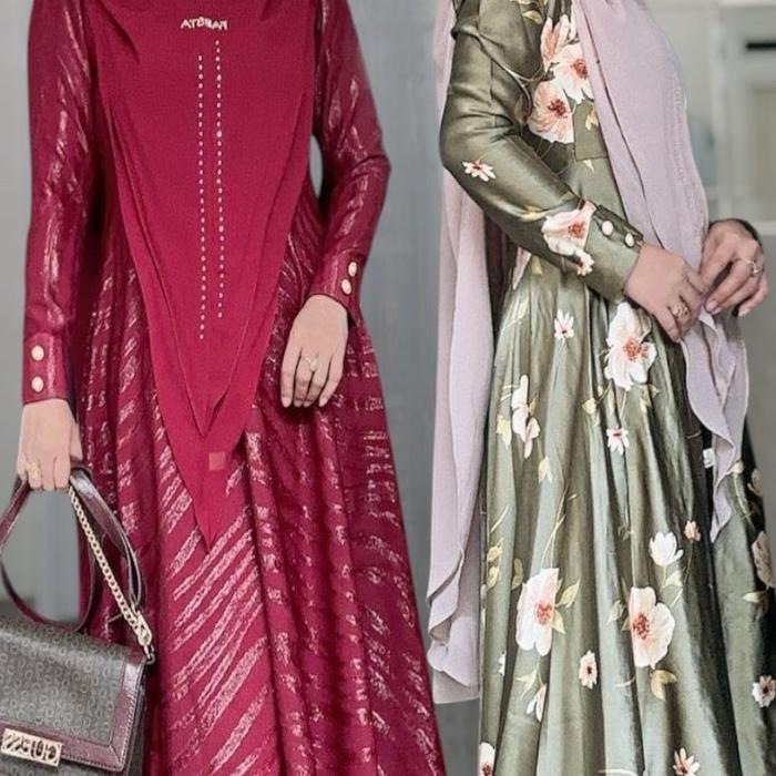 KOLEKSI GAMIS SET KHIMAR KRISTAL FAESTA DAILY SYARI CANTIK BENINGWIDAYATI