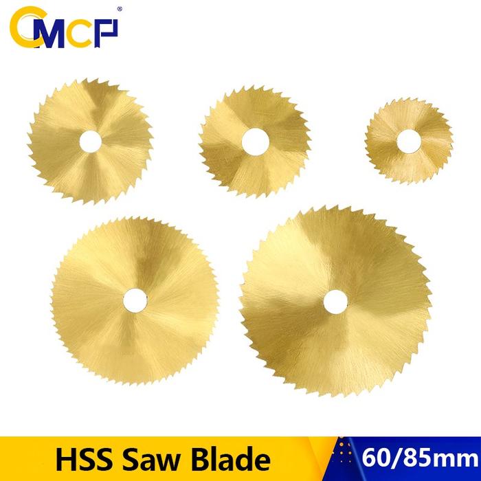 CMCP HSS M2 Saw Blade 60/85mm 72T Titanium Coated Mini Saw Cutter for