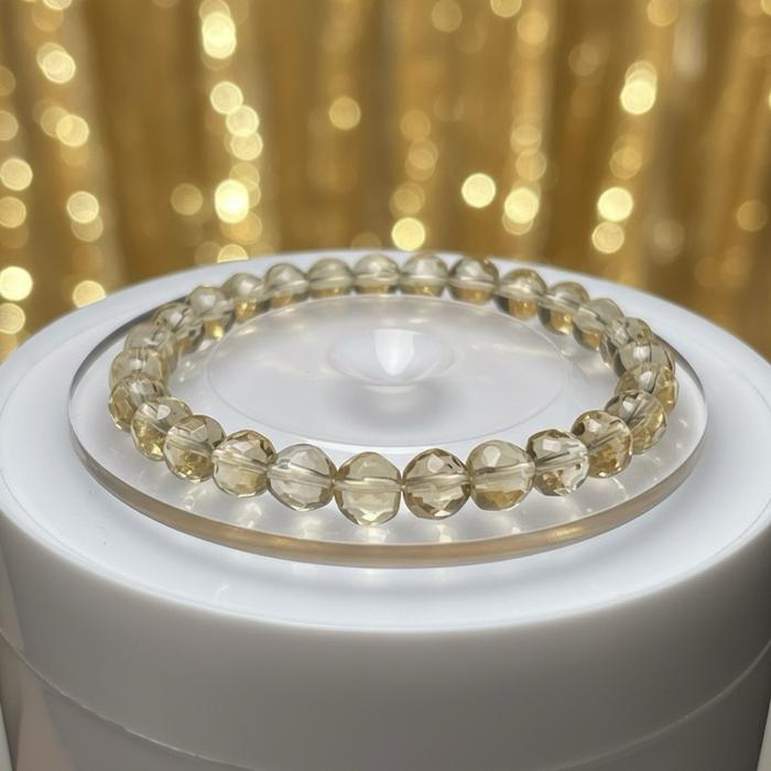 Natural Smoky Citrine dalam Bentuk Pineapple Bead 8.4mm Wrust 17cm Batu Asli dari Brasil Madagascar 