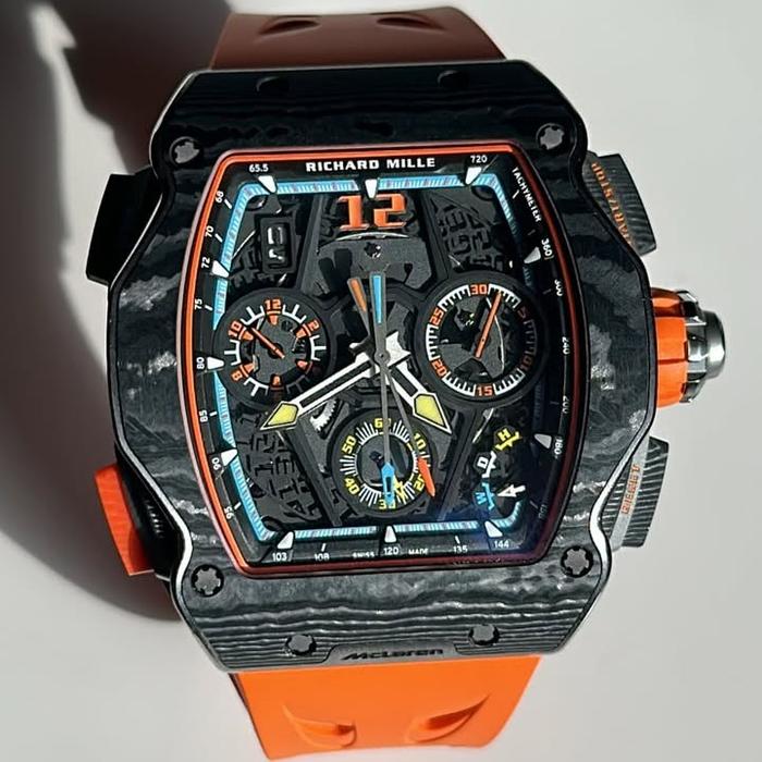 Richard Mille  RM65-01 Carbon Strap Rubber Black Dial Swiss Automatic Movement